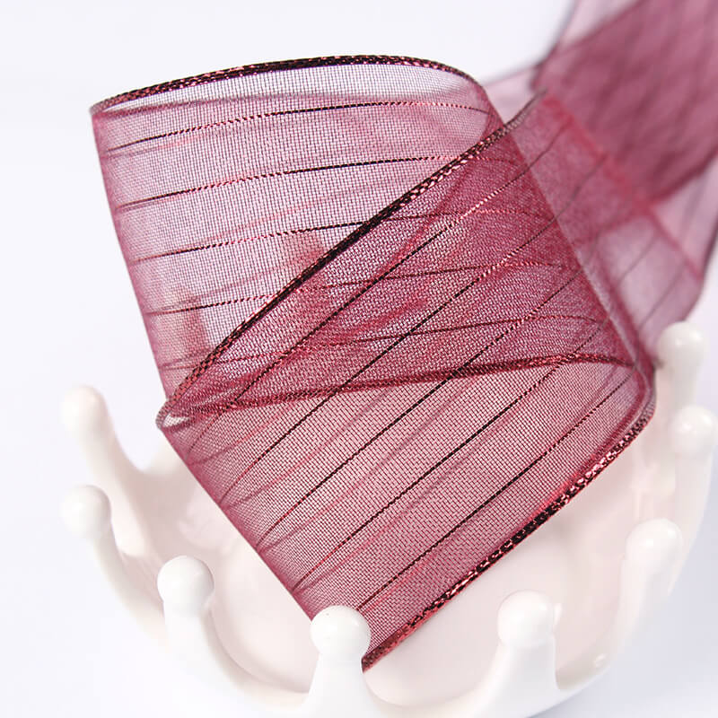 edges mesh ribbon for bouquet packing (8)