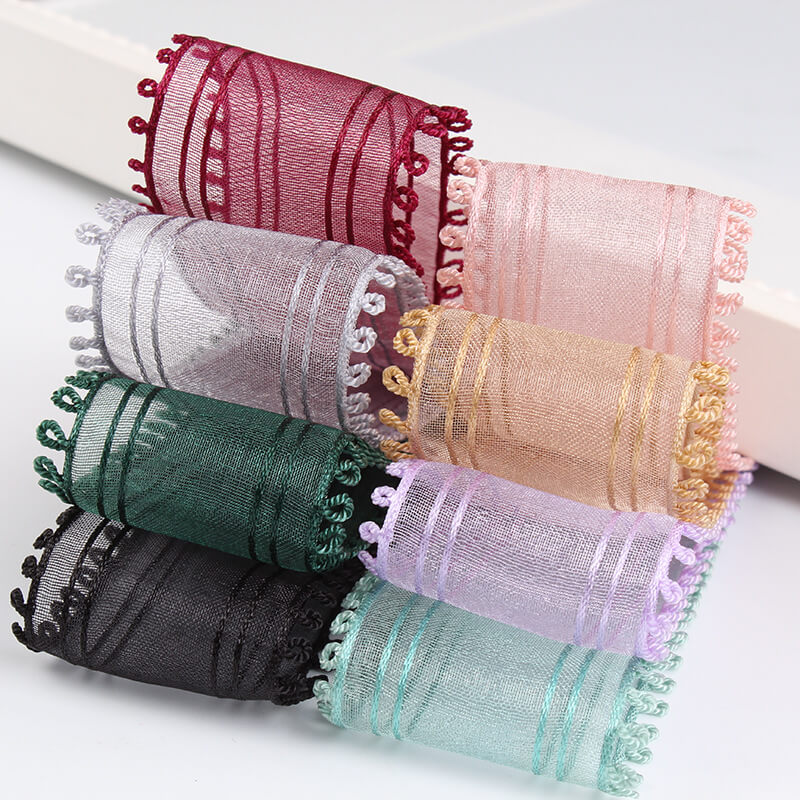 edges sheer ribbon for DIY (2)