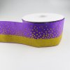 MingRibbon DIY Grosgrain Ribbon 3 inches Gold Glitter Printed Ribbon Wholesale