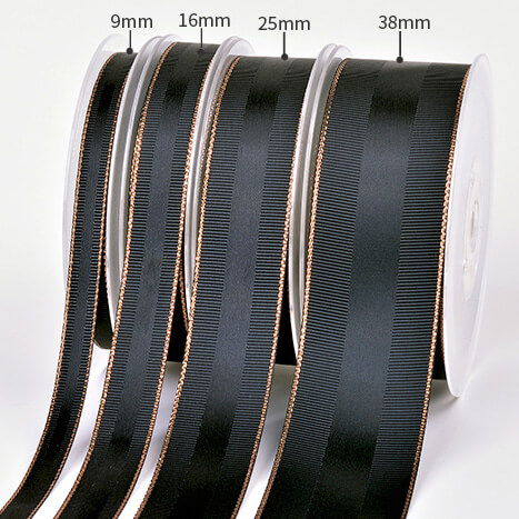 grosgrain rose gold edge with satin ribbon grosgrain rose gold edge with satin ribbon
