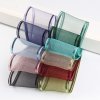 MingRibbon wholesale metallic edges polyester sheer ribbon 25mm and 38mm available
