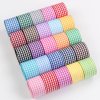 MingRibbon Wholesale Classic Plaid Ribbon for Gift Decorations