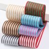 MingRibbon Wholesale polyester stripe ribbon for flower bouquet packing
