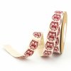MingRibbon Wholesale Merry Christmas 1.5cm Printed Cotton Ribbon 10m/roll