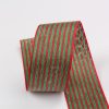Cotton-linen stripe ribbon for flower bouquet packing