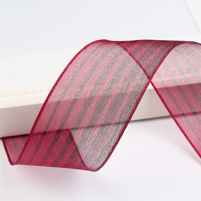 stripe mesh ribbon for cake decorations (4)