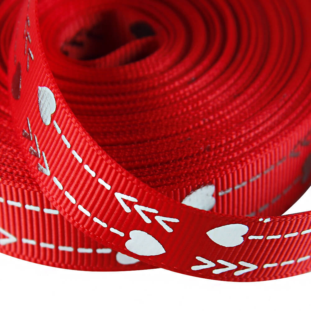 16mm red valentine ribbon