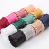 MingRibbon wholesale double ruffle ribbon, frill ribbon, polyester decorative pleated ribbon 50 yards/roll