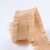 MingRibbon wholesale double ruffle ribbon, frill ribbon, polyester decorative pleated ribbon 50 yards/roll
