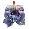MingRibbon Wholesale ready stock 8″ unicorn hair bows, party decorative jojo bow, printed grosgrain hair bows with clip 8 colors available
