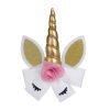 MingRibbon Wholesale in stock 5″ unicorn hair bows, party decorative bow, grosgrain hair bow with clip 6 colors available