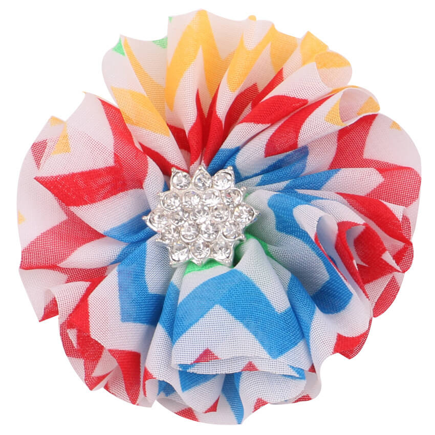 6cm chiffon flower