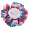 MingRibbon Ready stock 6 cm diameter handmade diamond chiffon fabric flower 12 colors