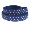 MingRibbon 5/8″ polka dots elastic ribbon, 15mm fold over elastic ribbon with dots