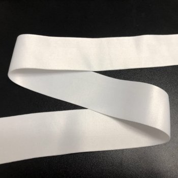 MingRibbon Ready Stock 1.5 Inches White Ribbon For Sublimation, 38mm Blank Sublimation Ribbon