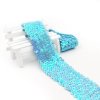 MingRibbon 5 cm wide Elastic Sequin Ribbon, sequin border ribbon trim