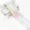 MingRibbon 5 cm wide Elastic Sequin Ribbon, sequin border ribbon trim