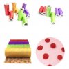 MingRibbon Ready Stock 6 inches Dots Printed Tulle Fabric 5 colors available