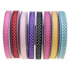 MingRibbon 3/8″ polka dots grosgrain ribbon rolls