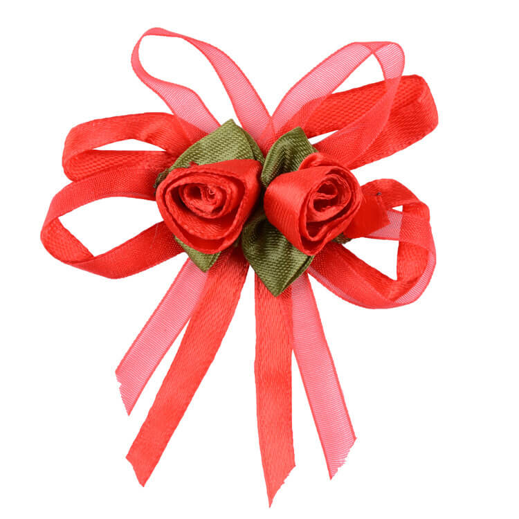 mingribbon organza flower for wedding' (1)