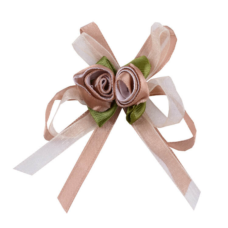 mingribbon organza flower for wedding