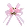 MingRibbon Ready stock 6cm handmade organza tulip flower for wedding candy box decorations 12 colors available