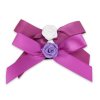 MingRibbon custom made perfume ribbon bows, ribbon bow with elastic band loop for bottle decorations