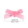 MingRibbon Wholesale ready stock 3″ velvet bows, red velvet hair bow with clip