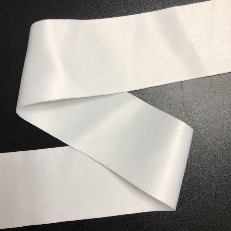 50mm White Polyester Ribbon for Sublimation, Blank Sublimation Ribbon