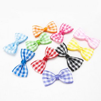 MingRibbon custom made mini gingham bows, plaid bows for candy decorations