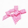 MingRibbon custom 4 cm width pre made gingham bow, mini plaid bows