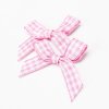 MingRibbon custom 4 cm width pre made gingham bow, mini plaid bows