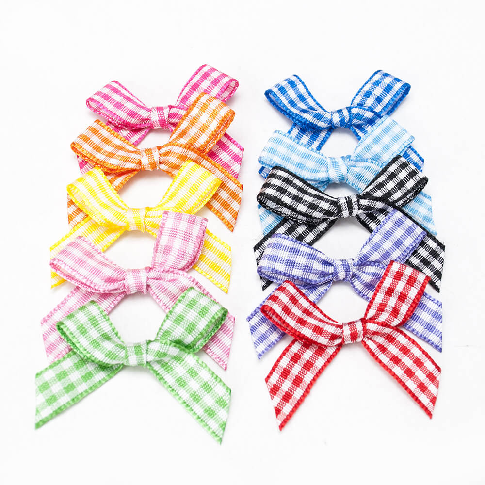 plaid ribbon bow (5)