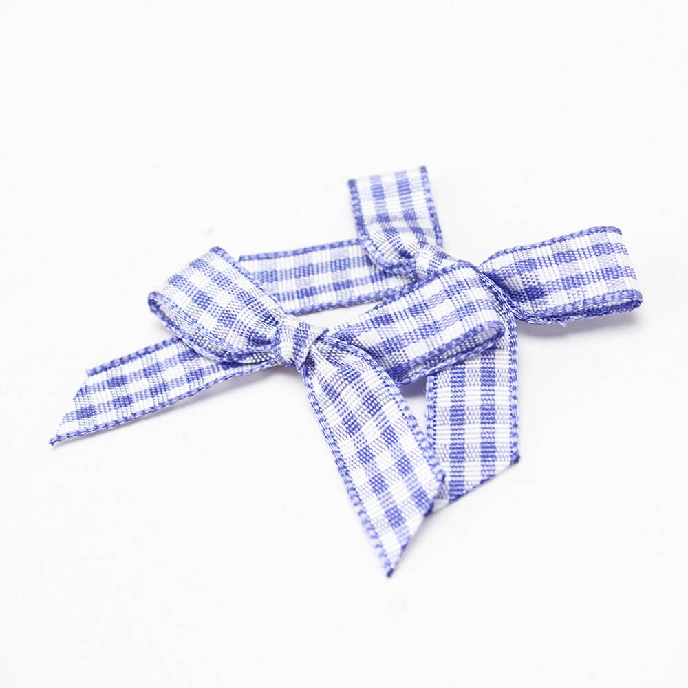 plaid ribbon bow (8)