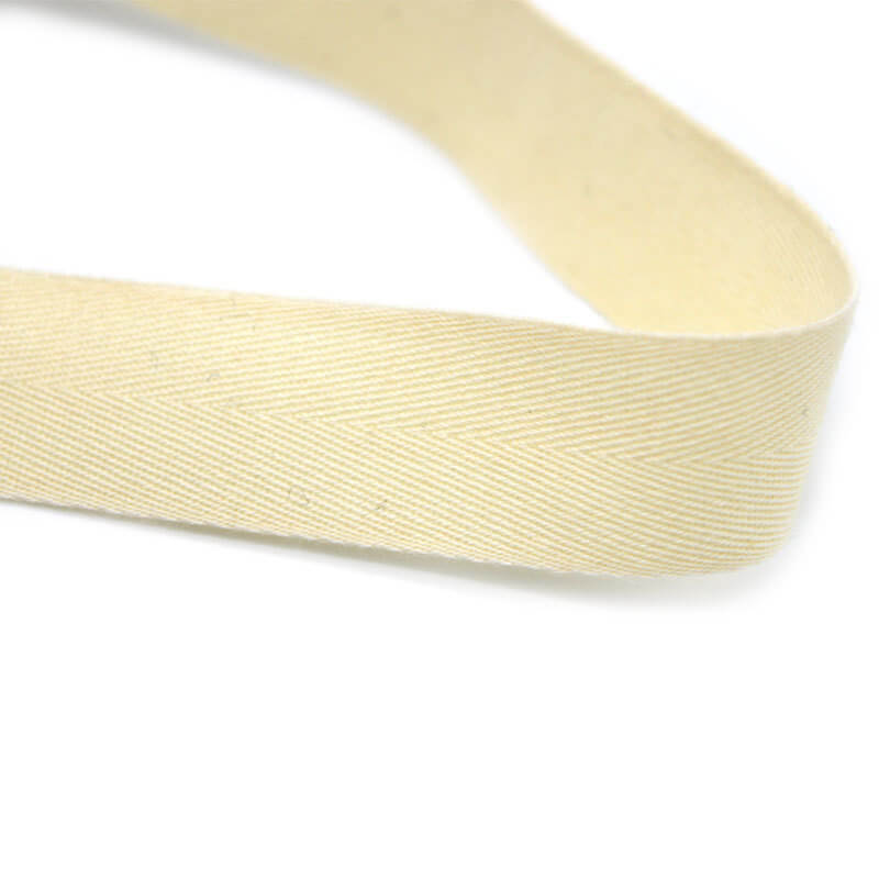 MingRibbon high density 25mm organic Cotton Herringbone Ribbon (3)