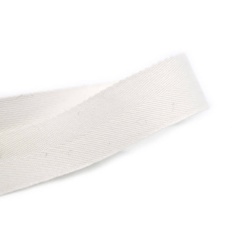 MingRibbon high density 25mm organic Cotton Herringbone Ribbon (4)