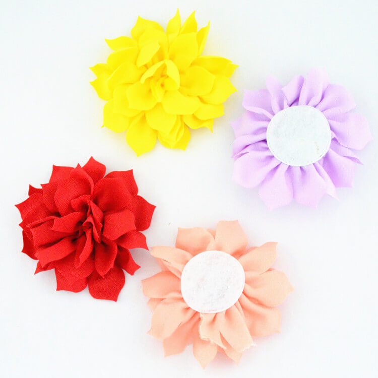 Mingribbon 9cm diameter chiffon flower (15)