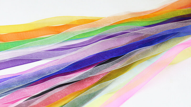 mingribbon 1.2cm organza ribbon sheer ribbon (2)