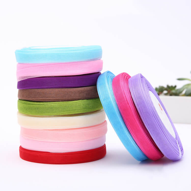 mingribbon 10mm organza ribbon sheer ribbon roll