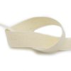 MingRibbon 25mm organic natural white woven cotton ribbon for label