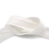 MingRibbon 25mm organic natural white woven cotton ribbon for label