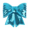 MingRibbon 10 colors 3″ width sequin bow, decorative pre made bow for DIY