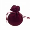 MingRibbon ready stock 7cm × 9cm solid color gourd velvet pouch 3 colors available