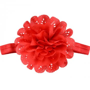 MingRibbon 16 colors Baby Girls Headbands With Chiffon Flower – Soft Hair Band Colorful