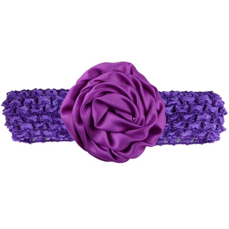 mingribbon baby girl headband with satin flower (11)