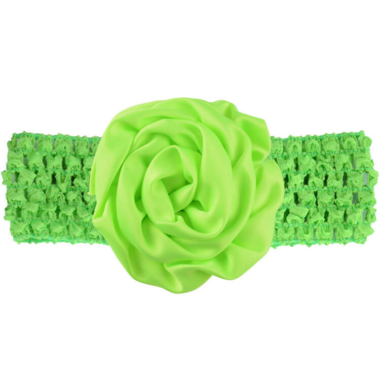 mingribbon baby girl headband with satin flower (12)