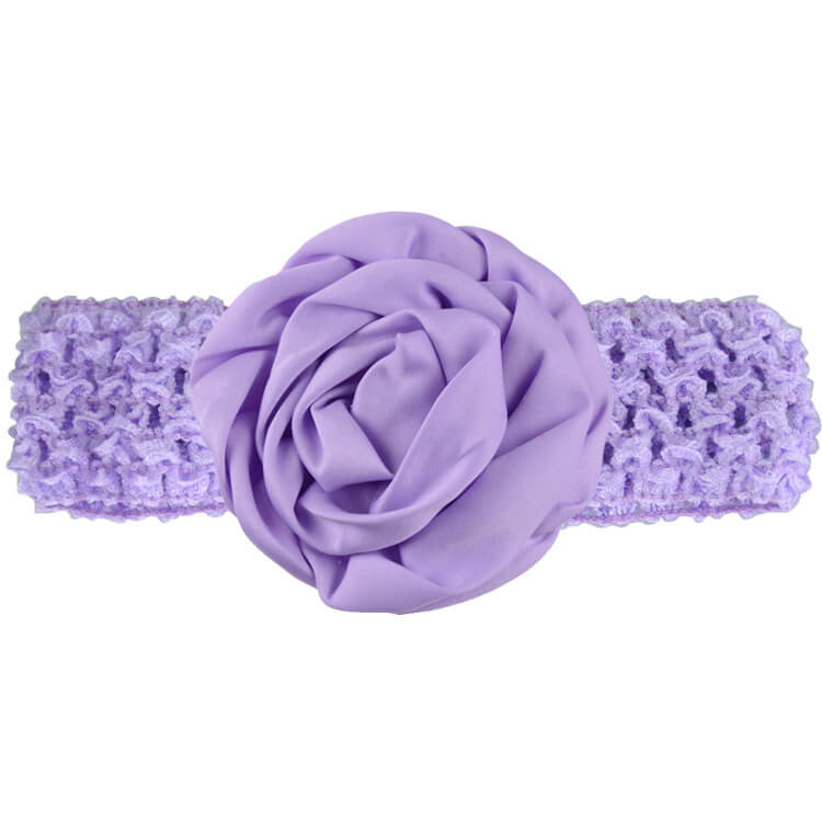 mingribbon baby girl headband with satin flower (15)