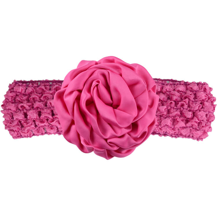 mingribbon baby girl headband with satin flower (17)