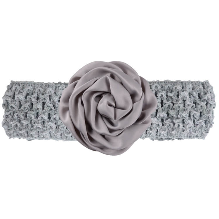 mingribbon baby girl headband with satin flower (3)