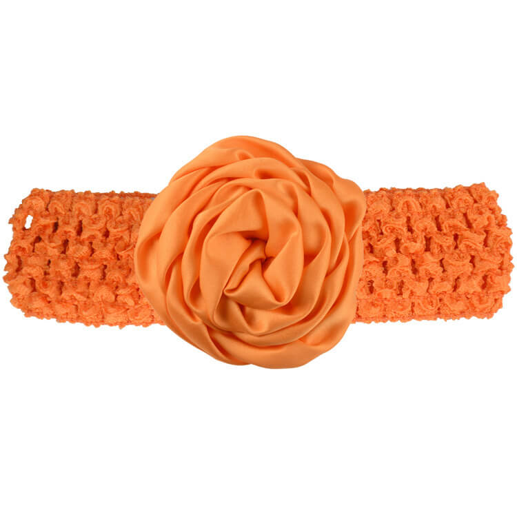 mingribbon baby girl headband with satin flower (6)